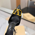 Valentino Launches New Lacquered-Buckle High-Heel Sandals