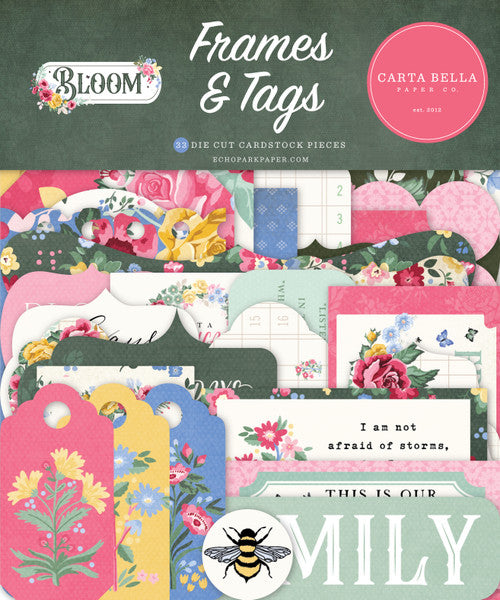 Carta Bella Paper Co. - Bloom Collection - Frames And Tags - LAST CHANCE!