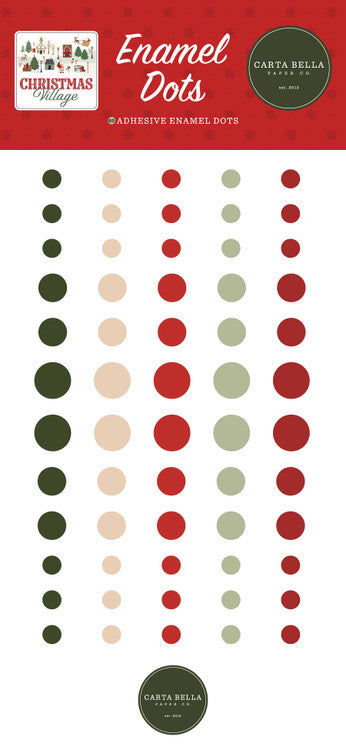 Carta Bella Paper Co. - Christmas Village Collection - Enamel Dots - LAST CHANCE!