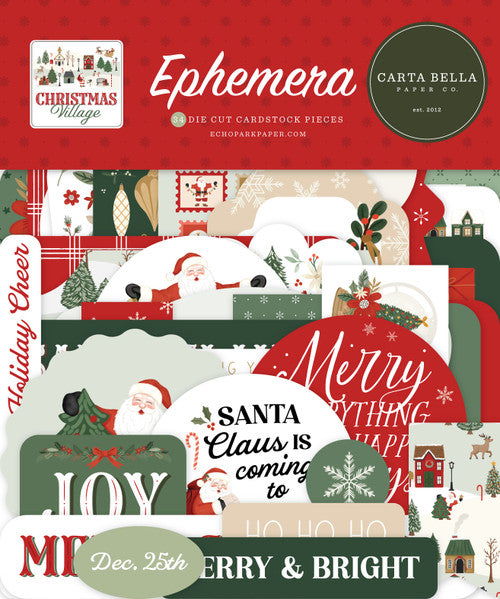 Carta Bella Paper Co. - Christmas Village Collection - Ephemera - LAST CHANCE!