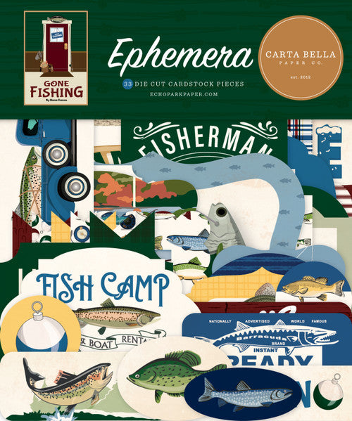 Carta Bella Paper Co. - Gone Fishing Collection - Ephemera - LAST CHANCE!
