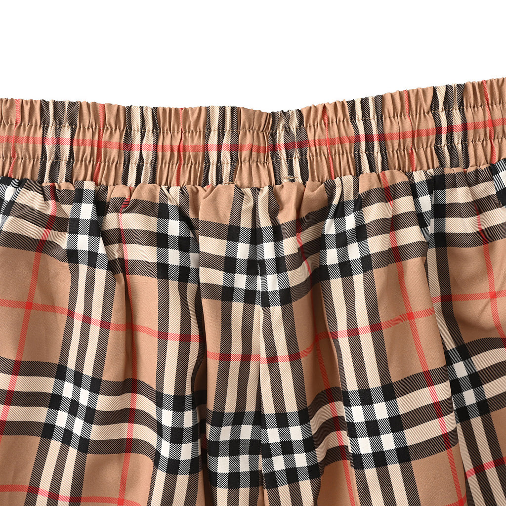 Burberry Classic Striped Plaid Shorts