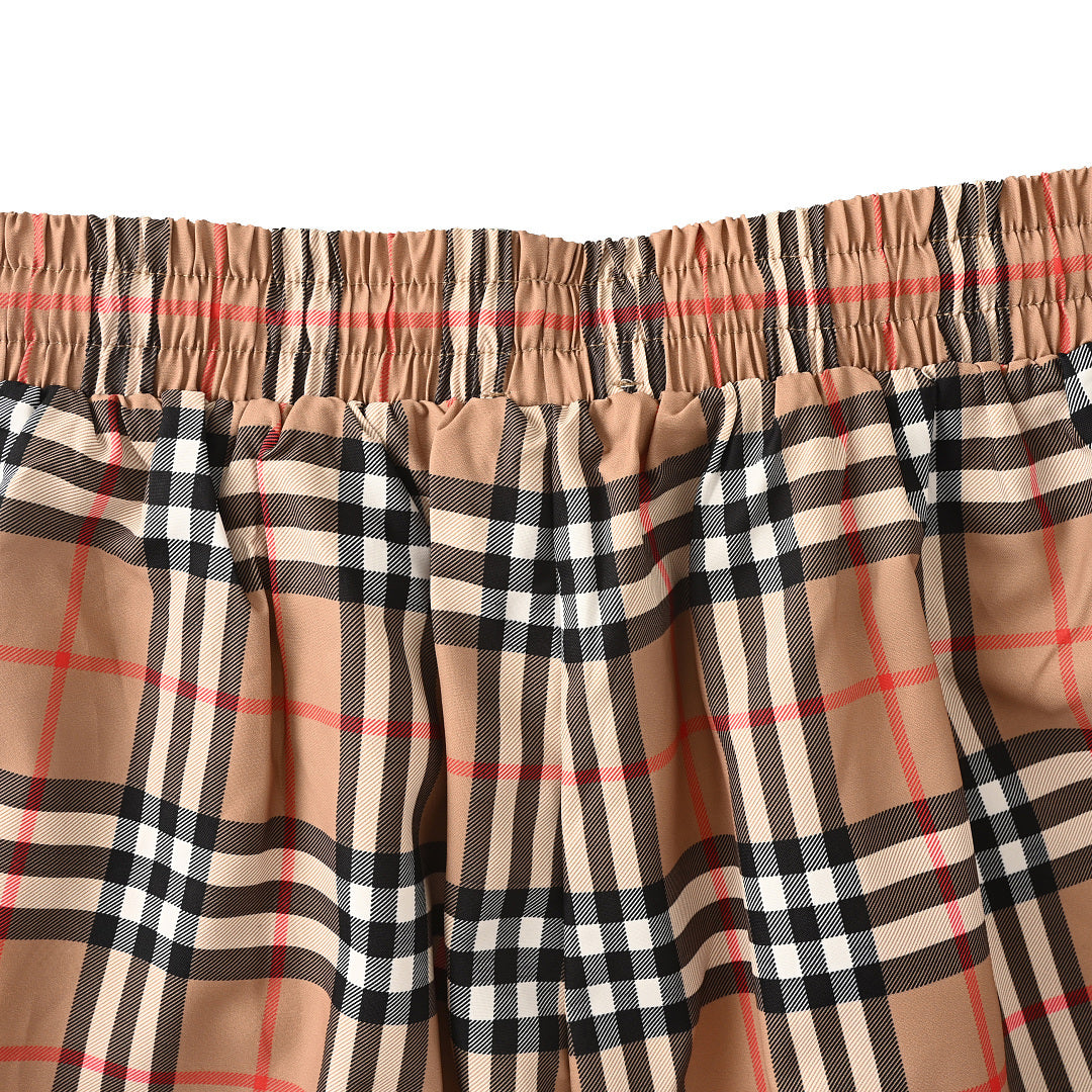 Burberry Classic Striped Plaid Shorts