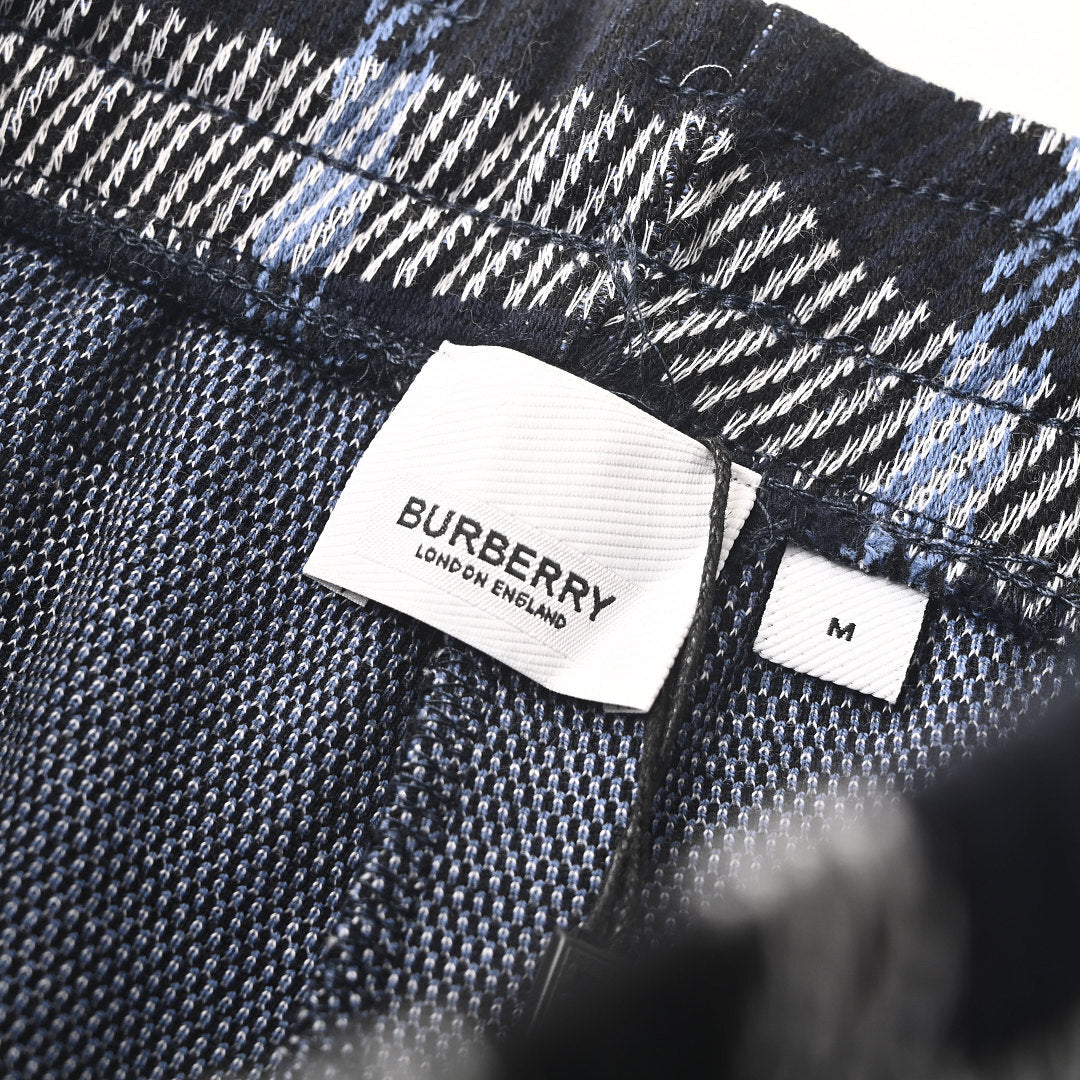 BURBERRY Check-Knit Shorts